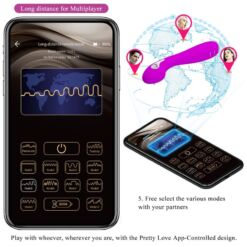 Comprar PRETTY LOVE - HECTOR VIBRADOR ELECTROSHOCK APP GRATUITA VIOLETA al mejor precio - Envíos Discretos