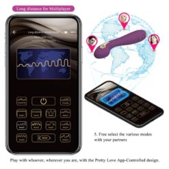 Comprar PRETTY LOVE - HECTOR VIBRADOR ELECTROSHOCK POR CONTROL POR APP LILA al mejor precio - Envíos Discretos