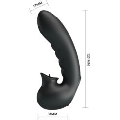 Comprar PRETTY LOVE - HOBGOBLIN FUNDA VIBRADORA PARA DEDO 12 VIBRACIONES + ESTIMULADOR CLÍTORIS NEGRO al mejor precio - Envíos Discretos