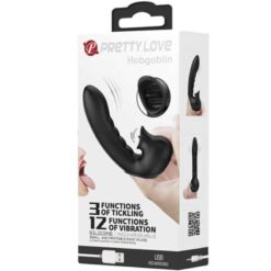 Comprar PRETTY LOVE - HOBGOBLIN FUNDA VIBRADORA PARA DEDO 12 VIBRACIONES + ESTIMULADOR CLÍTORIS NEGRO al mejor precio - Envíos Discretos