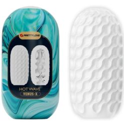 Comprar PRETTY LOVE - HOT WAVE MASTURBADOR MASCULINO SILICONA BLANCO al mejor precio - Envíos Discretos