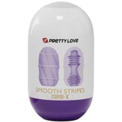 Comprar PRETTY LOVE - HUEVO MASTURBADOR SMOOTH STRIPES CUPID al mejor precio - Envíos Discretos