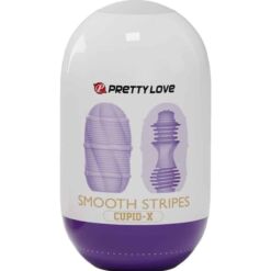 Comprar PRETTY LOVE - HUEVO MASTURBADOR SMOOTH STRIPES CUPID al mejor precio - Envíos Discretos