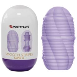 Comprar PRETTY LOVE - HUEVO MASTURBADOR SMOOTH STRIPES CUPID al mejor precio - Envíos Discretos