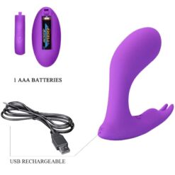 Comprar PRETTY LOVE - IDABELLE VIBRATION & PULSATION CONTROL REMOTO VIOLETA al mejor precio - Envíos Discretos