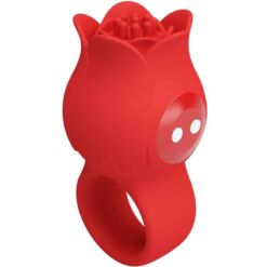 Comprar PRETTY LOVE - JAE VIBRADOR DE DEDO FORMA DE ROSA 10 VIBRACIONES ROJO al mejor precio - Envíos Discretos
