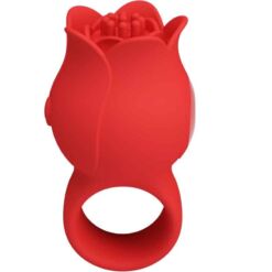 Comprar PRETTY LOVE - JAE VIBRADOR DE DEDO FORMA DE ROSA 10 VIBRACIONES ROJO al mejor precio - Envíos Discretos