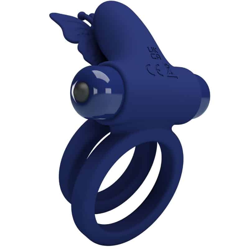 PRETTY LOVE - JAMELE DOBLE ANILLO CON VIBRACIÓN & ESTIMULADOR MARIPOSA AZUL - piKanteo | Despierta tu lado más piKante Comprar PRETTY LOVE - JAMELE DOBLE ANILLO CON VIBRACIÓN & ESTIMULADOR MARIPOSA AZUL al mejor precio - Envíos Discretos