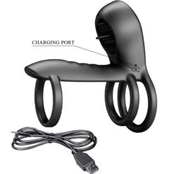 Comprar PRETTY LOVE - JAMMY FUNDA DE PENE 12 VIBRACIONES CON LENGUA RECARGABLE SILICONA al mejor precio - Envíos Discretos