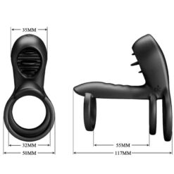 Comprar PRETTY LOVE - JAMMY FUNDA DE PENE 12 VIBRACIONES CON LENGUA RECARGABLE SILICONA al mejor precio - Envíos Discretos