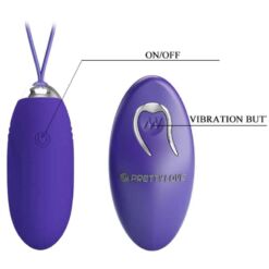 Comprar PRETTY LOVE - JENNY YOUTH HUEVO VIBRADOR CONTROL REMOTO VIOLETA al mejor precio - Envíos Discretos