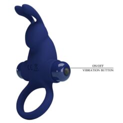 Comprar PRETTY LOVE - JIRO ANILLO RABBIT CON VIBRACIÓN AZUL al mejor precio - Envíos Discretos