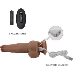 Comprar PRETTY LOVE - JONATHAN DILDO SILICONA 3 VIBRACIONES + 3 MEDIDAS INSERCIÓN CONTROL REMOTO 21 CM al mejor precio - Envíos Discretos