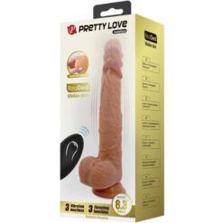 Comprar PRETTY LOVE - JONATHAN DILDO SILICONA 3 VIBRACIONES + 3 MEDIDAS INSERCIÓN CONTROL REMOTO 21 CM al mejor precio - Envíos Discretos