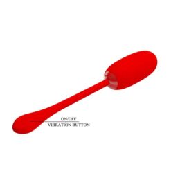 Comprar PRETTY LOVE - JULIUS HUEVO VIBRADOR IMPERMEBLE & RECARGABLE ROJO al mejor precio - Envíos Discretos