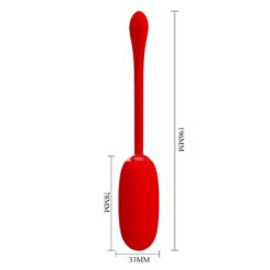 Comprar PRETTY LOVE - JULIUS HUEVO VIBRADOR IMPERMEBLE & RECARGABLE ROJO al mejor precio - Envíos Discretos