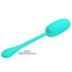 Comprar PRETTY LOVE - JULIUS HUEVO VIBRADOR IMPERMEBLE & RECARGABLE VERDE AGUA al mejor precio - Envíos Discretos