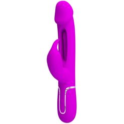 Comprar PRETTY LOVE - KAMPAS VIBRADOR RABBIT 3 EN 1 MULTIFUNCIÓN CON LENGUA FUCSIA al mejor precio - Envíos Discretos