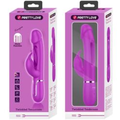 Comprar PRETTY LOVE - KAMPAS VIBRADOR RABBIT 3 EN 1 MULTIFUNCIÓN CON LENGUA FUCSIA al mejor precio - Envíos Discretos