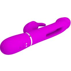 Comprar PRETTY LOVE - KAMPAS VIBRADOR RABBIT 3 EN 1 MULTIFUNCIÓN CON LENGUA FUCSIA al mejor precio - Envíos Discretos