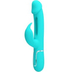 Comprar PRETTY LOVE - KAMPAS VIBRADOR RABBIT 3 EN 1 MULTIFUNCIÓN CON LENGUA VERDE AGUA al mejor precio - Envíos Discretos