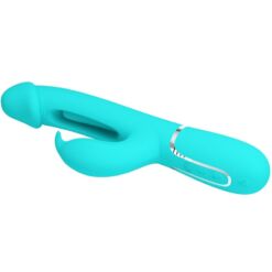 Comprar PRETTY LOVE - KAMPAS VIBRADOR RABBIT 3 EN 1 MULTIFUNCIÓN CON LENGUA VERDE AGUA al mejor precio - Envíos Discretos