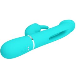 Comprar PRETTY LOVE - KAMPAS VIBRADOR RABBIT 3 EN 1 MULTIFUNCIÓN CON LENGUA VERDE AGUA al mejor precio - Envíos Discretos