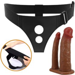 Comprar PRETTY LOVE - KEAVEN HARNESS BRIEFS UNIVERSAL & COMFORTABLE DOBLE DILDO al mejor precio - Envíos Discretos