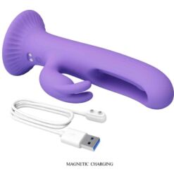 Comprar PRETTY LOVE - KILLMOULIS VIBRADOR RABBIT 12 MODOS DE VIBRACIÓN MORADO al mejor precio - Envíos Discretos