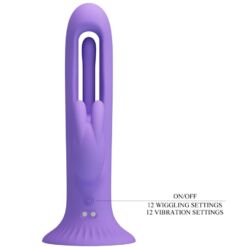 Comprar PRETTY LOVE - KILLMOULIS VIBRADOR RABBIT 12 MODOS DE VIBRACIÓN MORADO al mejor precio - Envíos Discretos