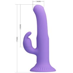 Comprar PRETTY LOVE - KILLMOULIS VIBRADOR RABBIT 12 MODOS DE VIBRACIÓN MORADO al mejor precio - Envíos Discretos