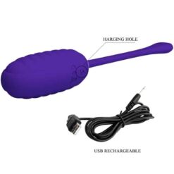 Comprar PRETTY LOVE - KIRK HUEVO VIBRADOR RECARGABLE LILA al mejor precio - Envíos Discretos