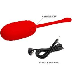 Comprar PRETTY LOVE - KIRK HUEVO VIBRADOR RECARGABLE ROJO al mejor precio - Envíos Discretos