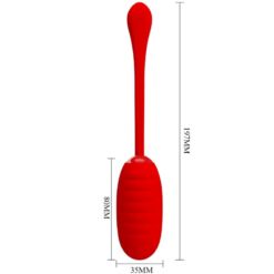 Comprar PRETTY LOVE - KIRK HUEVO VIBRADOR RECARGABLE ROJO al mejor precio - Envíos Discretos