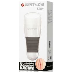 Comprar PRETTY LOVE - KITTY MASTURBADOR BLANCO VAGINA 2 al mejor precio - Envíos Discretos