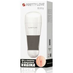 Comprar PRETTY LOVE - KITTY MASTURBADOR BLANCO VAGINA al mejor precio - Envíos Discretos