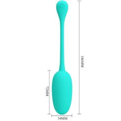 Comprar PRETTY LOVE - KNUCKER HUEVO VIBRADOR RECARGABLE VERDE AGUA al mejor precio - Envíos Discretos