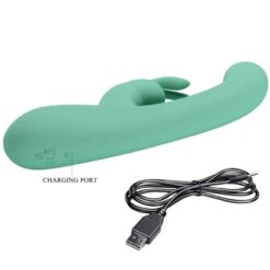 Comprar PRETTY LOVE - LAMAR VIBRADOR RABBIT & PUNTO G VERDE al mejor precio - Envíos Discretos