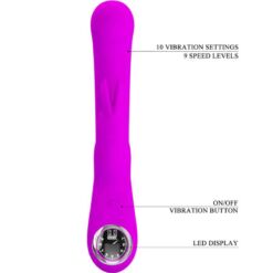 Comprar PRETTY LOVE - LAMAR VIBRADOR RABBIT & PUNTO G VIOLETA al mejor precio - Envíos Discretos