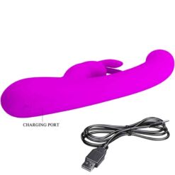 Comprar PRETTY LOVE - LAMAR VIBRADOR RABBIT & PUNTO G VIOLETA al mejor precio - Envíos Discretos