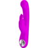 Comprar PRETTY LOVE - LAMAR VIBRADOR RABBIT & PUNTO G VIOLETA al mejor precio - Envíos Discretos