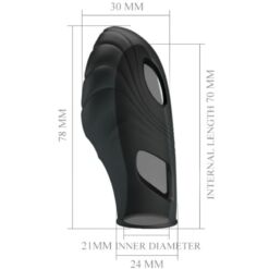 Comprar PRETTY LOVE - LICH VIBRADOR DE DEDO SILICONA NEGRO al mejor precio - Envíos Discretos