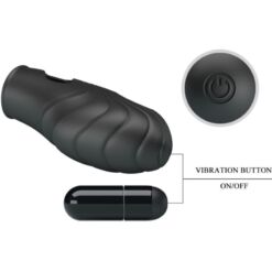 Comprar PRETTY LOVE - LICH VIBRADOR DE DEDO SILICONA NEGRO al mejor precio - Envíos Discretos