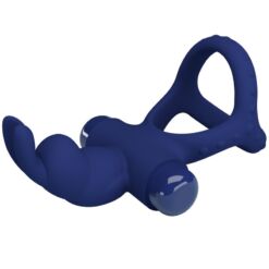 Comprar PRETTY LOVE - LUCHITO DOBLE ANILLO VIBRADOR RABBIT AZUL al mejor precio - Envíos Discretos