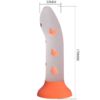 Comprar PRETTY LOVE - MAGICAL NIGHTFALL DILDO SIN VIBRACIÓN LUMINOSO NARANJA al mejor precio - Envíos Discretos