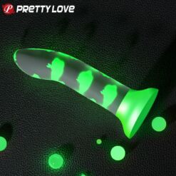 Comprar PRETTY LOVE - MAGICAL NIGHTFALL DILDO SIN VIBRACIÓN LUMINOSO VERDE al mejor precio - Envíos Discretos