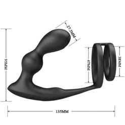 Comprar PRETTY LOVE - MARSHALL ANILLO PARA PENE + PLUG ANAL VIBRATORIO & CONTROL REMOTO al mejor precio - Envíos Discretos