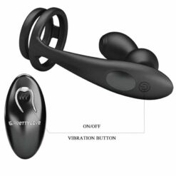 Comprar PRETTY LOVE - MARSHALL ANILLO PARA PENE + PLUG ANAL VIBRATORIO & CONTROL REMOTO al mejor precio - Envíos Discretos