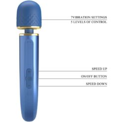 Comprar PRETTY LOVE - MASAJEADOR 7 MODOS VIBRACIÓN AZUL al mejor precio - Envíos Discretos