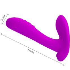 Comprar PRETTY LOVE - MASAJEADOR & VIBRADOR 12 VIBRACIONES CONTROL REMOTO MORADO al mejor precio - Envíos Discretos